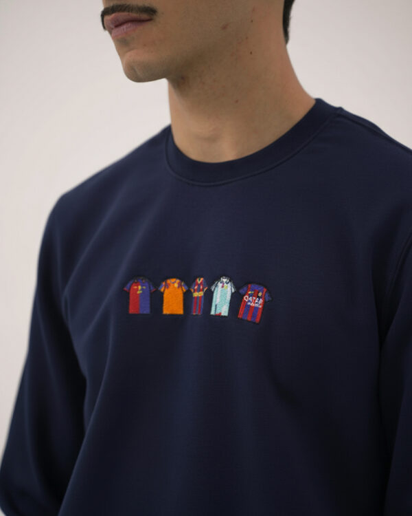 Felpa blu navy Afición Barna