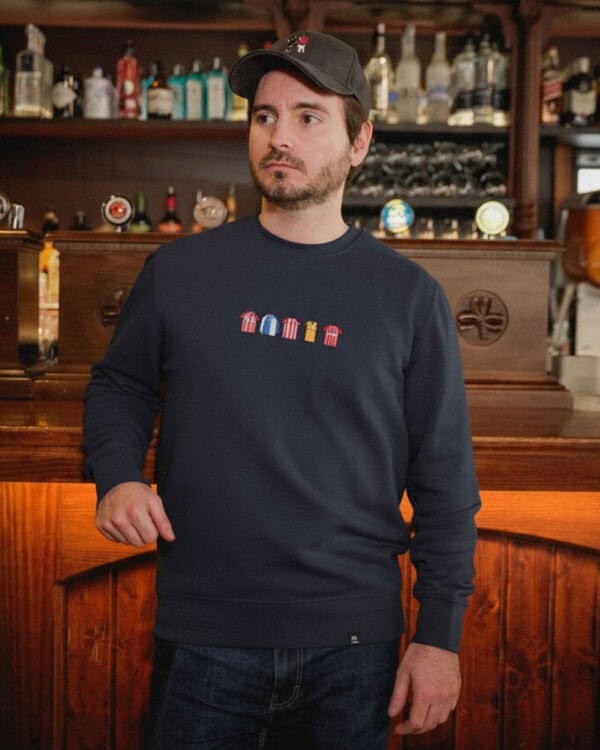 sudadera aficion navy rojiblanca 2