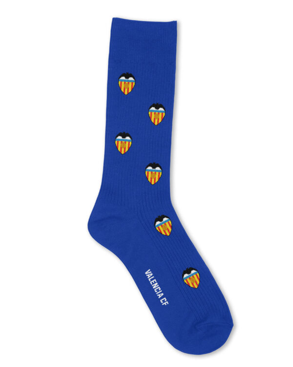 Coleção Che 20 Meias Azuis com Escudo do Valencia