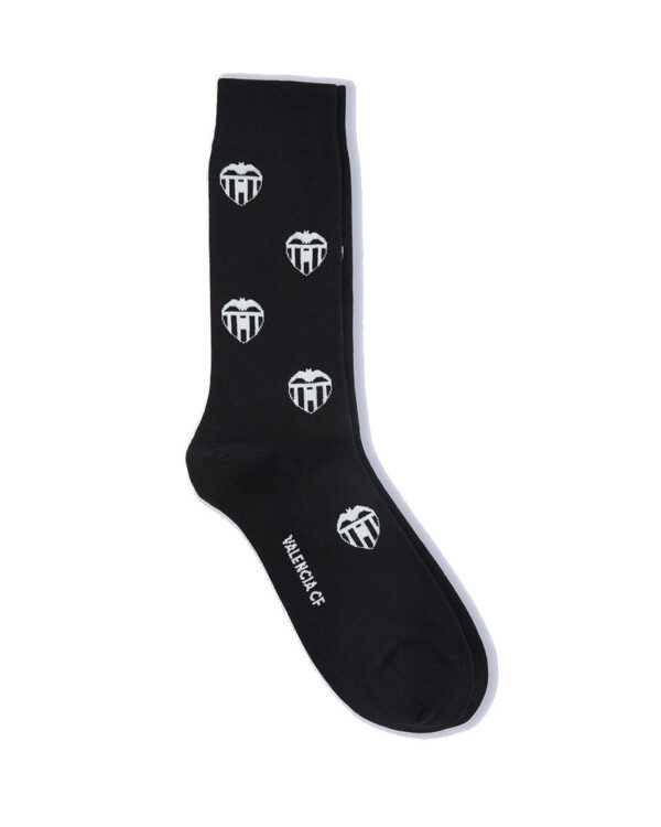 Meias Valencia CF com Emblema Preto