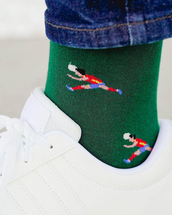 Meias Originais e Giras para Homem 9 calcetines minuto 119 verde 1 2