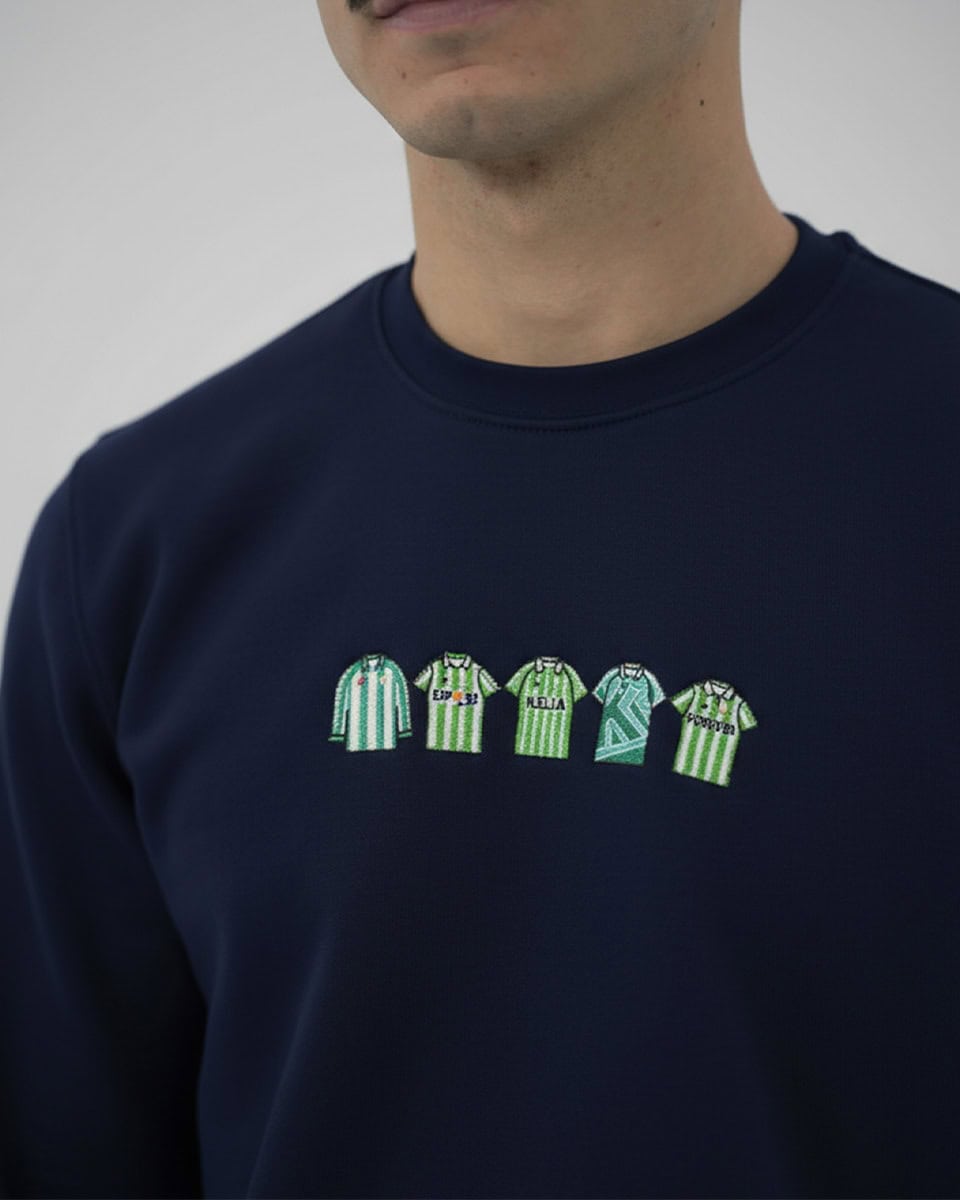 Sweatshirt Afición Verdiblanca azul-marinho 1 Sweatshirt Afición Verdiblanca azul-marinho