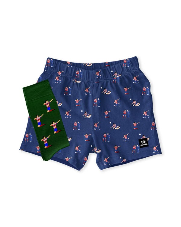 SUPERPACK ROJIBLANCO Bóxer + Calcetines