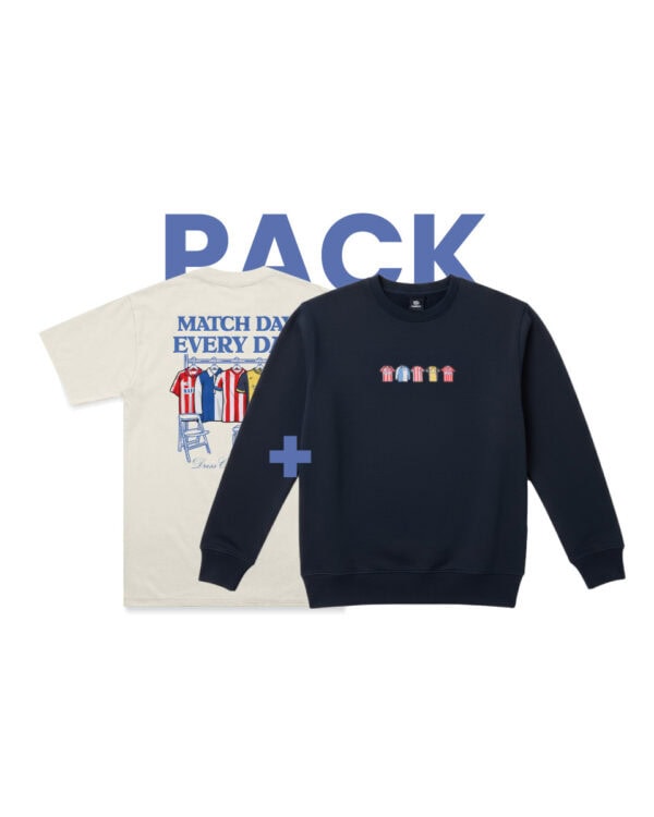 Pack Rojiblanco (Sudadera + Camiseta)