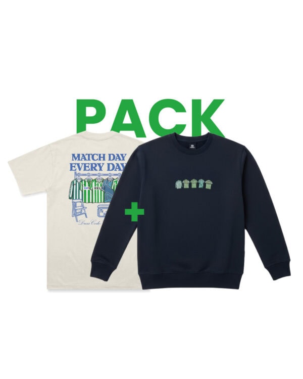 Pack Verdiblanco (Sudadera + Camiseta)